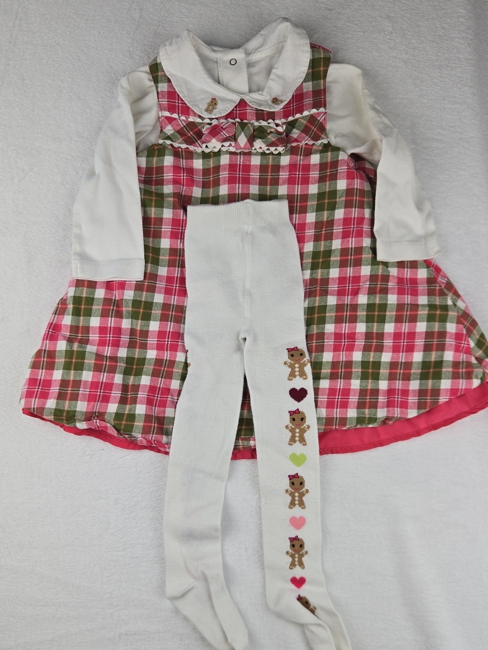 Gymboree Gingerbread Dress, Onesie, and Matching Leggings Size 18-24